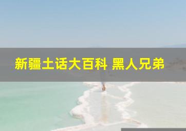 新疆土话大百科 黑人兄弟